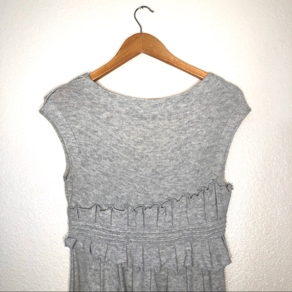 Anthro Knitted & Knotted Whirling Ruffle Dress XS - Picture 4 of 8